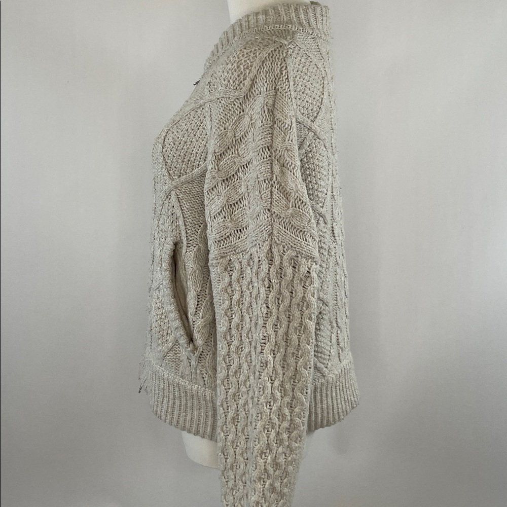 Central Park West Savannah Zip Sweater, XS - Picture 7 of 11